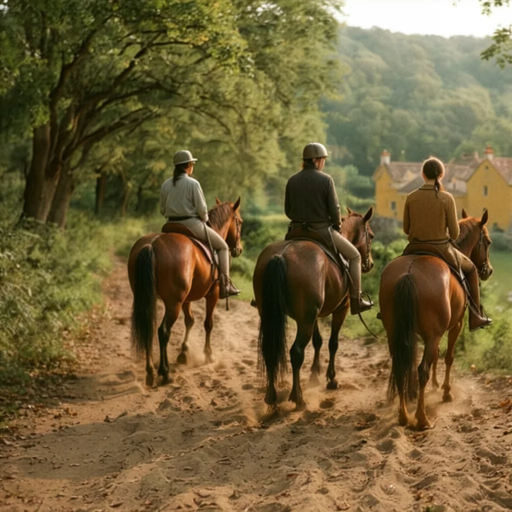 Balade à cheval en Dordogne, autour de Saint-Antoine-de-Breuilh