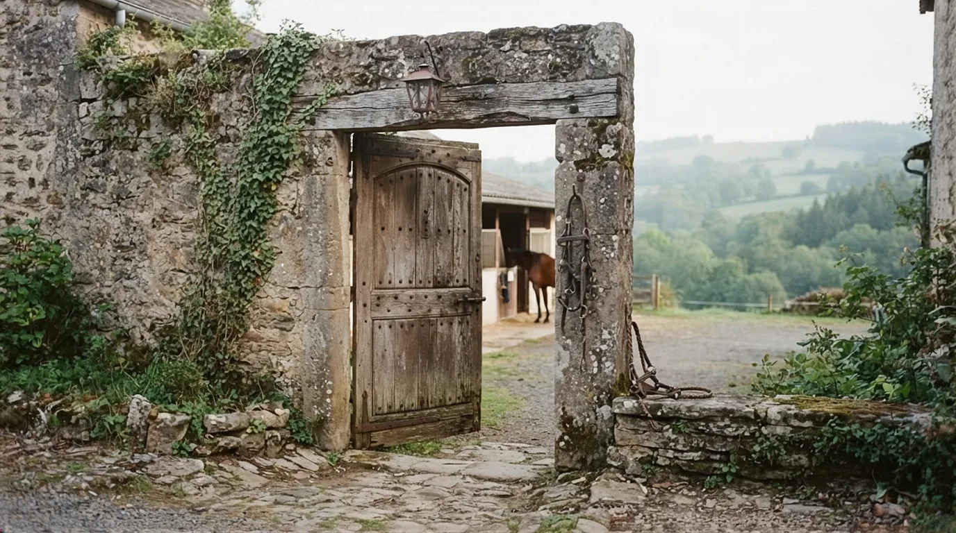 Entrée du L'Éperon Laurentais, centre équestre à Saint-Antoine-de-Breuilh
