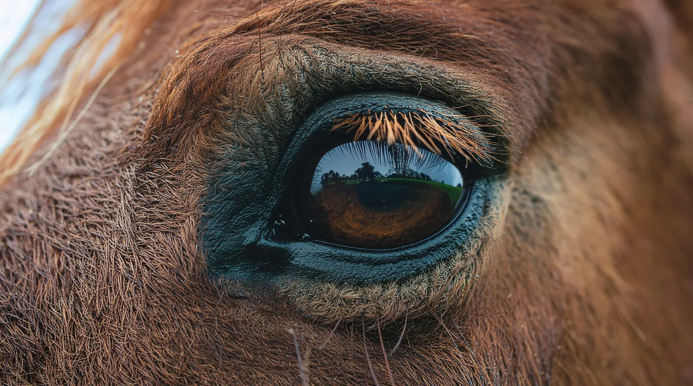 Un regard de cheval au L'Éperon Laurentais, Saint-Antoine-de-Breuilh